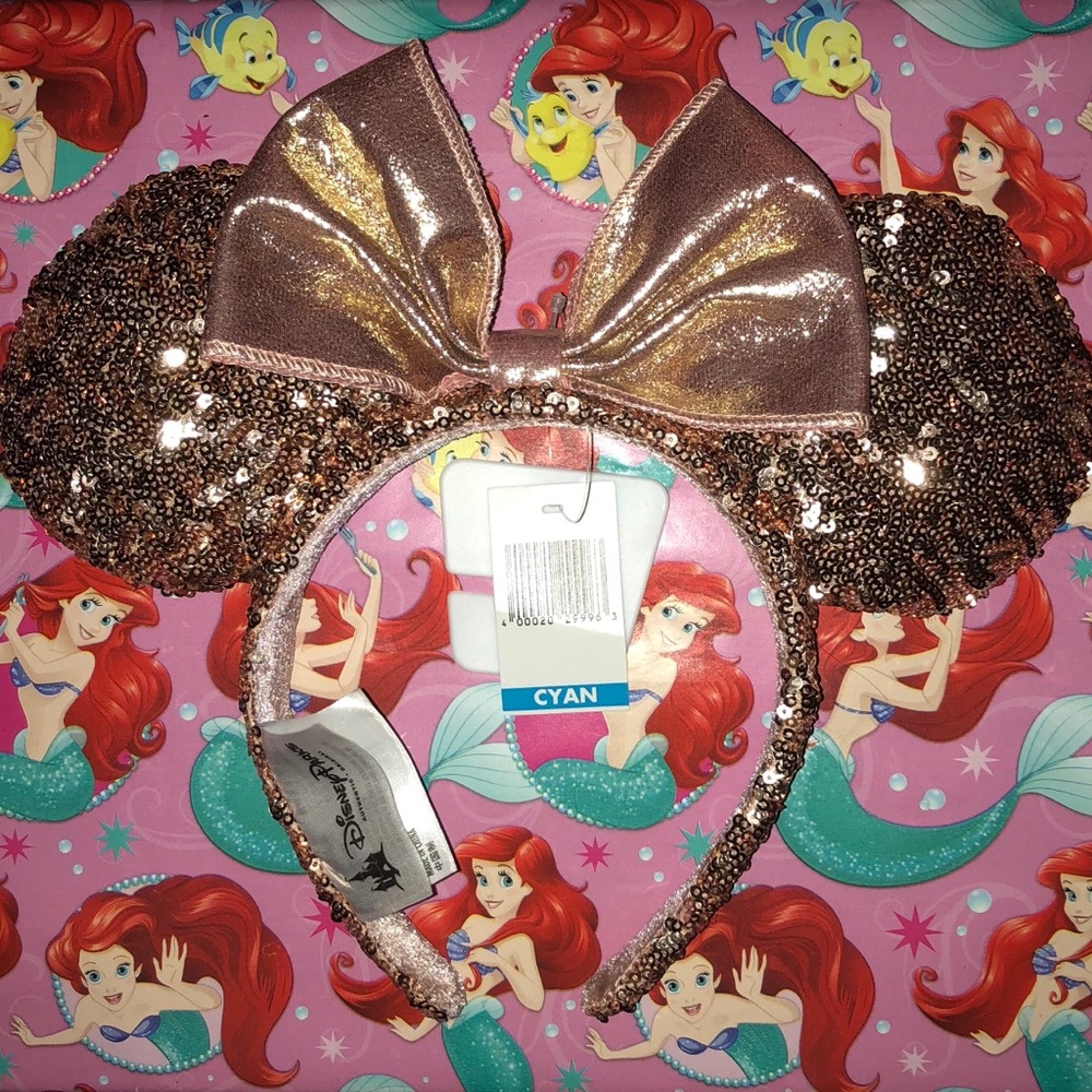 Disney Parks rose gold Minnie Ears